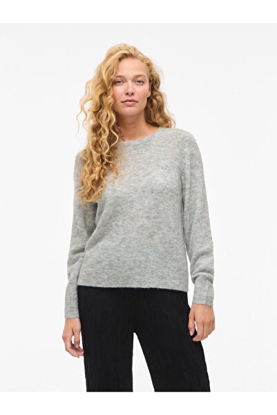 VILA Strickpullover VILORY Rundhals
