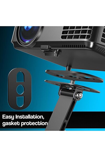 Wownect Foldable Projector Stand, Ultra-Compact Adjustable Small Mini Projector Stand with Easy Setu
