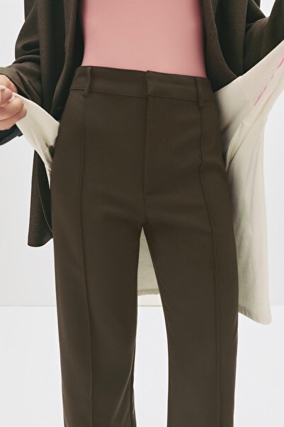 Pull & Bear Nervürlü kumaş pantolon