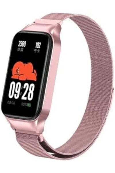 O Ozone Milanese Loop Strap for Xiaomi Redmi Smart Band 2Rose Pink