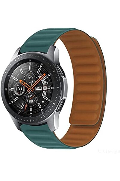 O Ozone سوار جلدي مغناطيسي | ساعة سامسونج جالاكسي 5 مقاس 40 مم و44 مم | أخضر بيوكوك