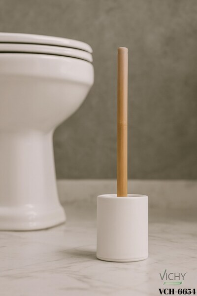 Vichy فرشاة المرحاض بمقبض خشبي VCH-6654