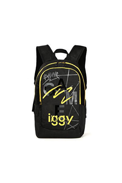 İggy Rucsac Iggy, 2 compartimente, nylon, IGBP-JOY, Negru