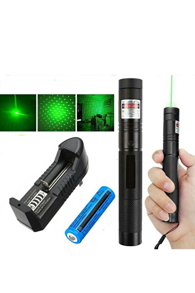 VOLEMİ Etm-017 Pro Series Yeşil Lazer Pointer Şarjlı Pilli 1000mw Cep Boy Lazer