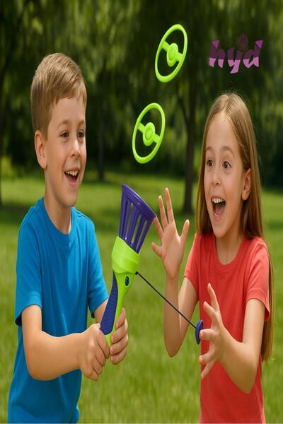 Hyd Toy Pull and Release Flying Disc Propeller Launch Set