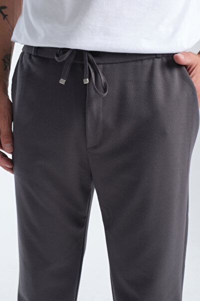 KAPHONE Erkek Pantolon Bel Lastikli Likralı Jogger Stil