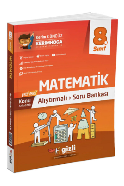 Efsane Yayınları 8.Sınıf Gizli Yay. Matematik Alıştırmalı Soru Bankarı / Konu Anlatımlı Yeni Nesil - YENİ Güncel