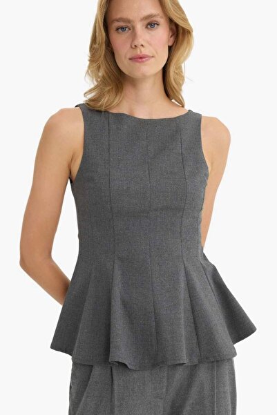DeFacto Fitted Boat Neck Sleeveless Blouse F9648Ax25Au
