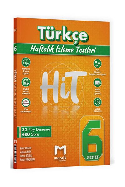 Anla Kazan Yayınları Mozaik 2026 6. Sınıf Türkçe HİT Haftalık İzleme Testleri...