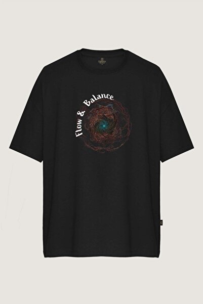 Espina Premium Unisex Flow & Balance Printed Oversize T-Shirt