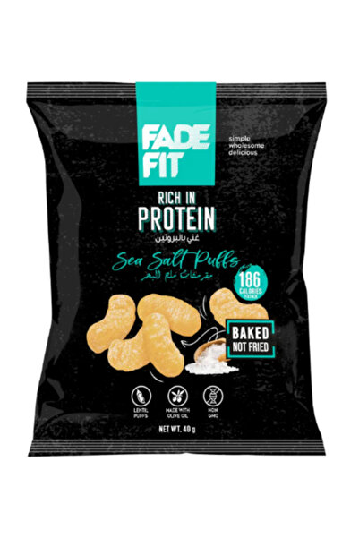 Fade Fit - نفثات ملح البحر، غنية بالبروتين، مخبوزة، غير معدلة وراثيًا 40 جم × 6