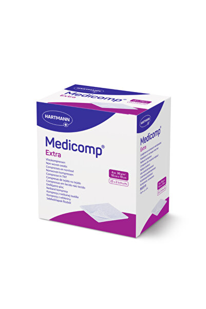 Other Medicomp Extra extra absorbent non-woven compresses, 5cm x 5 cm, 25 pieces, Hartmann