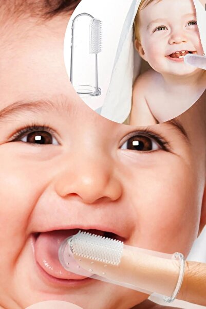 teknotrust Yumuşak silikon diş kaşıyıcı ve parmak dış fırça, kutulu, bebekler için konforlu kullanım