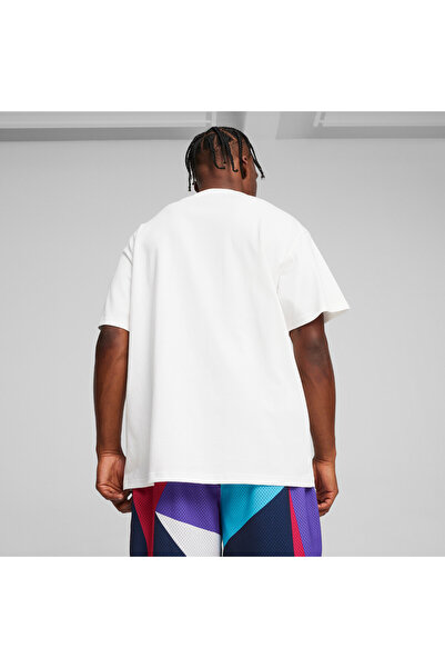 Puma Mens Dylan's Gift Shop Basketball T-Shirt II - White