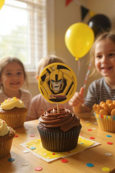 Cadde Süs مجموعة من 20 فرشاة أسنان بتصميم ترانسفورم