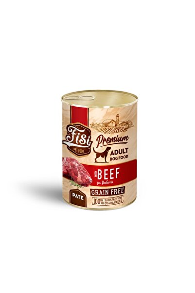Fisi Pet Food Hrana umeda pentru caini FISI Dog Adult Pate cu Vita & Pui 400g