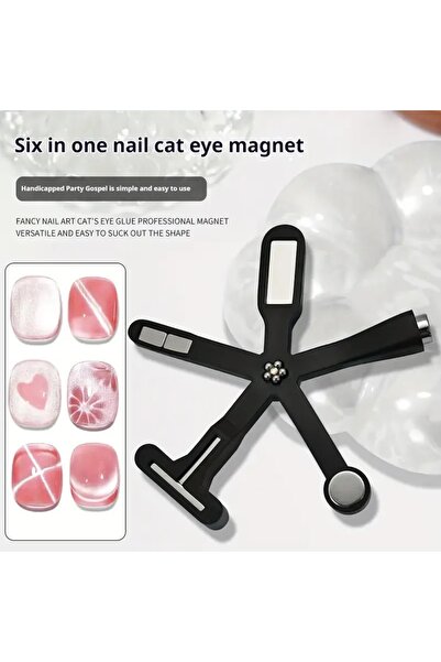 VIOLA BEAUTY Çok fonksiyonlu 6'LI Kedi Gözü Tırnak Mıknatısı / Cat Eye Manyet...