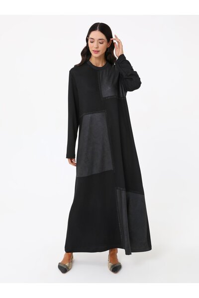 Miss Cazibe Modest Dress - Black - Miss Charm