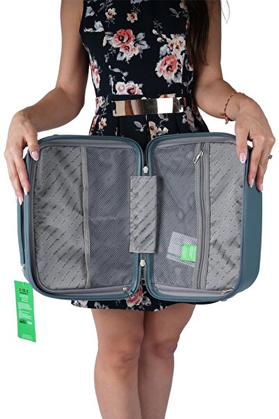 Benetton kadın valiz makyaj çantası küçük çanta