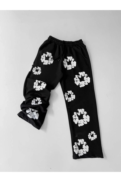 SİNATYA Two Thread Fabric Printed Tracksuit - Black