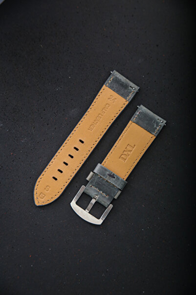 DXL Hakiki Deri 24mm Akıllı Pimli Saat Kordonu