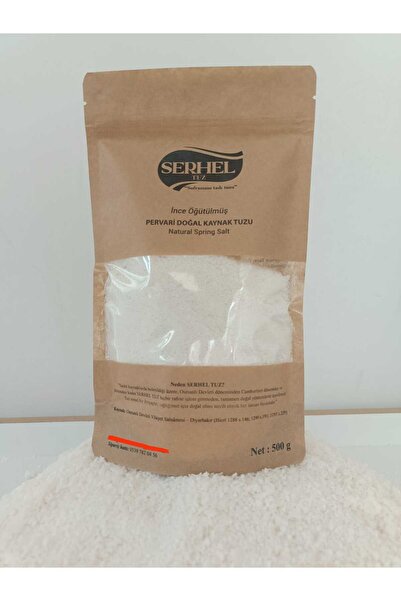 SERHEL Doğal Kaynak Tuzu ( İnce Öğütülmüş Sofra Tuzu) 500 G