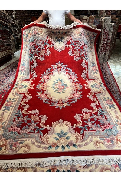 RD RAMAZAN DAĞ EL HALI SANATI El Dokuma Kabartmalı Çin Halısı Birinci Sınıf K...