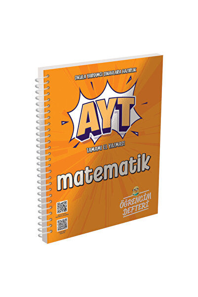 teknotrust El yazmalı AYT matematik çalışma defteri, temiz ve kullanışlı tasarım.