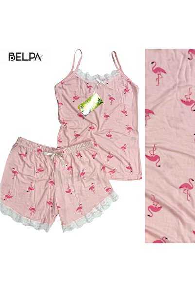 belpa Set de pijamale pentru femei Sıla Sella Bamboo cu pantaloni scurți – De...