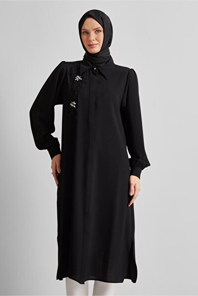 Alvina Shirt Collar Hijab Tunic