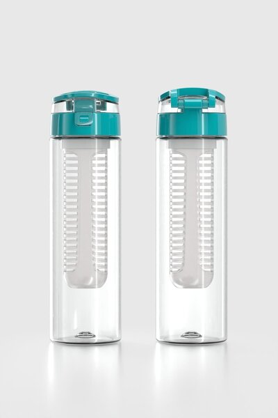 Renga Atlas 630 ml Tritan Detox Flask with Strainer 911056 Turquoise