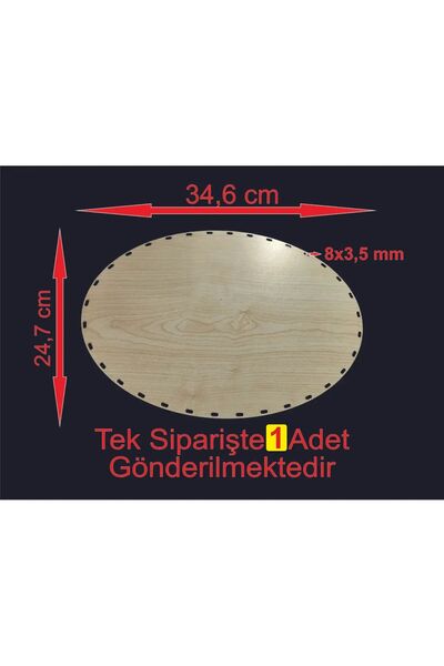 ASUDE HEDİYELİK Tavă din lemn 35x25 crem 1 bucată Raddan Bamboo Tavă de trico...