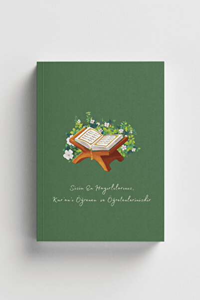 Bi Dünya Haber Kur'an'ı Öğrenen ve Öğretenler İslami Defter (Ayet-Hadisli)