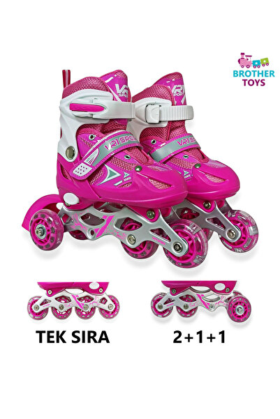 Brother Toys Çantalı Işıklı Numara Ayarlanabilen Çocuk Pateni Tek Sıra Ve 2+1...