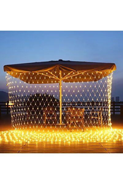 SDX Market Instalație de Crăciun, 2m x 2m, plasă, alb cald, 160 LED-uri, plas...