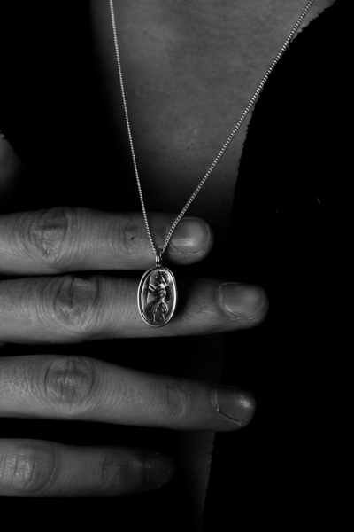 Ricco Jewellery 925 Ayar Gümüş Hiyeroglif Savaşçı Dodge Kolye