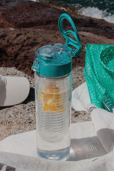 Renga Atlas 630 ml Tritan Detox Flask with Strainer 911056 Turquoise