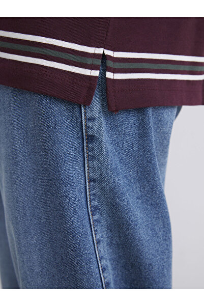 LC Waikiki Λαμπερές επιλογές από το Shining Store |   Γυναικείο μπλουζάκι με ριγέ λαιμόκοψη Oversize