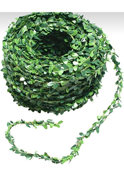 MİMOZA PARK 7.5 Metre Tel Yaprak Doğalgaz Borusu Süsü Yapay Taç Çiçek Süs Sarmaşık