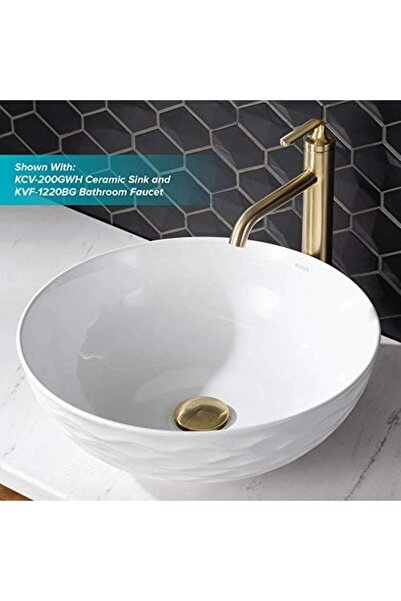 Kraus PU-10BG Pop-Up Drain, Brushed Gold
