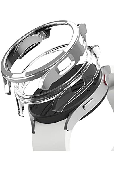 Ringke Samsung Galaxy Watch 4 40mm Case| Slim Series| Clear + Chrome
