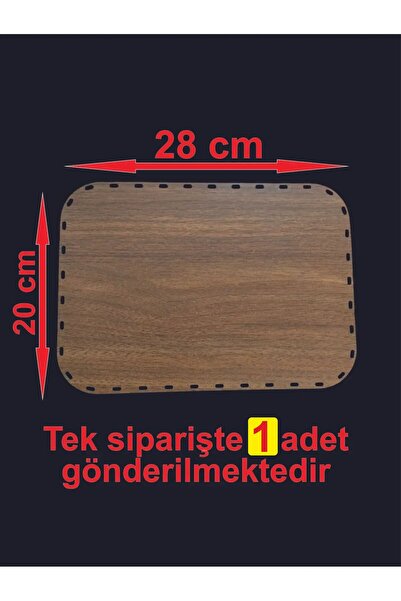 Wood Walnut 28x20 Cm 1 pc Raddan Bamboo Tray Knit Plate Underplate Crochet Base Work Basket Base