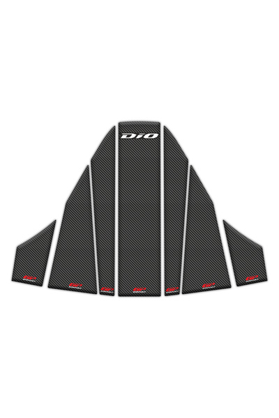 GP KOMPOZİT Honda Dio 2021-2025 Uyumlu Tank Pad Seti Karbon