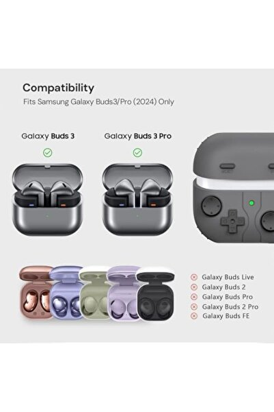 O Ozone Case Compatible with Samsung Galaxy Buds3 Case & Galaxy Buds 3 Pro Case Cover (2024), 3D Gam