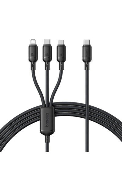 Baseus Baseus 3in1 USB cable, 100W, 1.5m, black