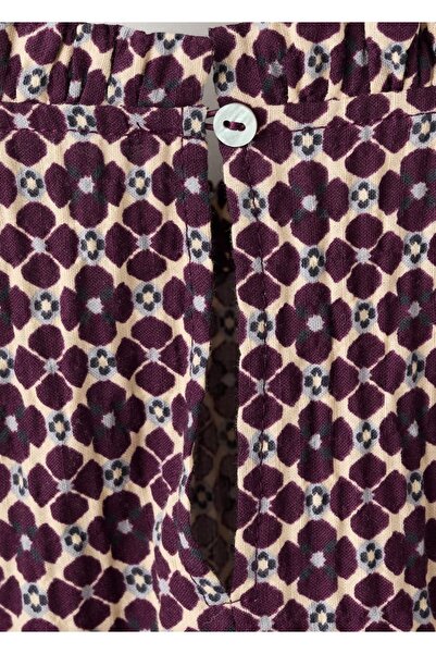 MANGO Kids Floral pamuklu bluz