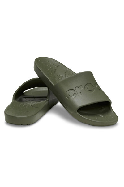 Crocs Slide Unisex Khaki Casual Style Slippers 210088_309
