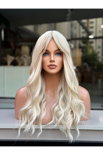 Fenomen Peruk Küllü Sarı Perçemli Vip Peruk