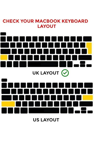 O Ozone Macbook Keyboard Skin For MacBook Pro 13 Inch M2 2022-2020 M1 A2338 A2289 A2251 & MacBook Pr