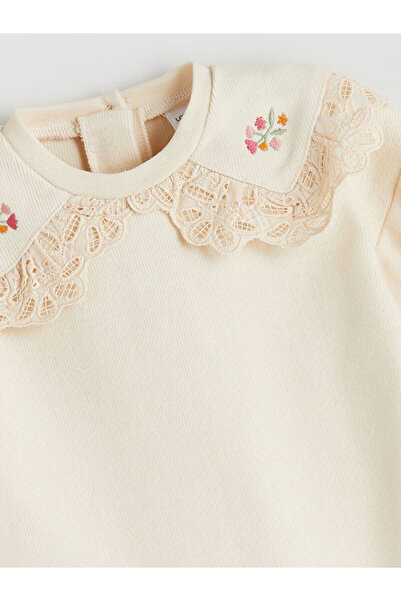 LC Waikiki New Season Crew Neck Floral Baby Girl Jumpsuit
